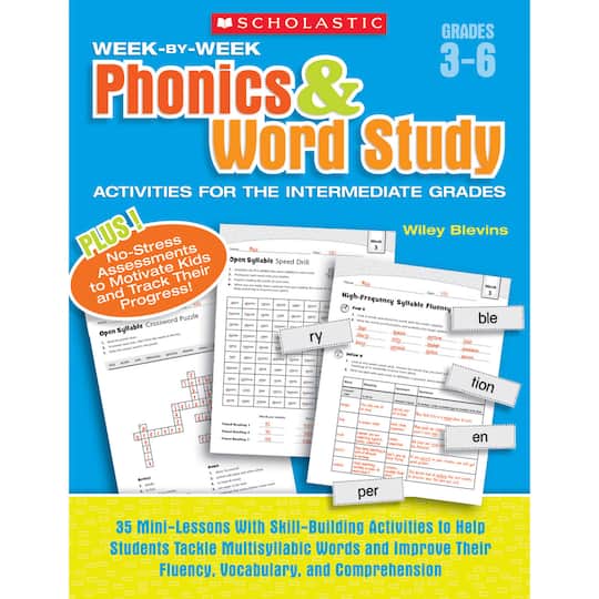 Scholastic&#xAE; Week-by-Week Phonics &#x26; Word Study Book
